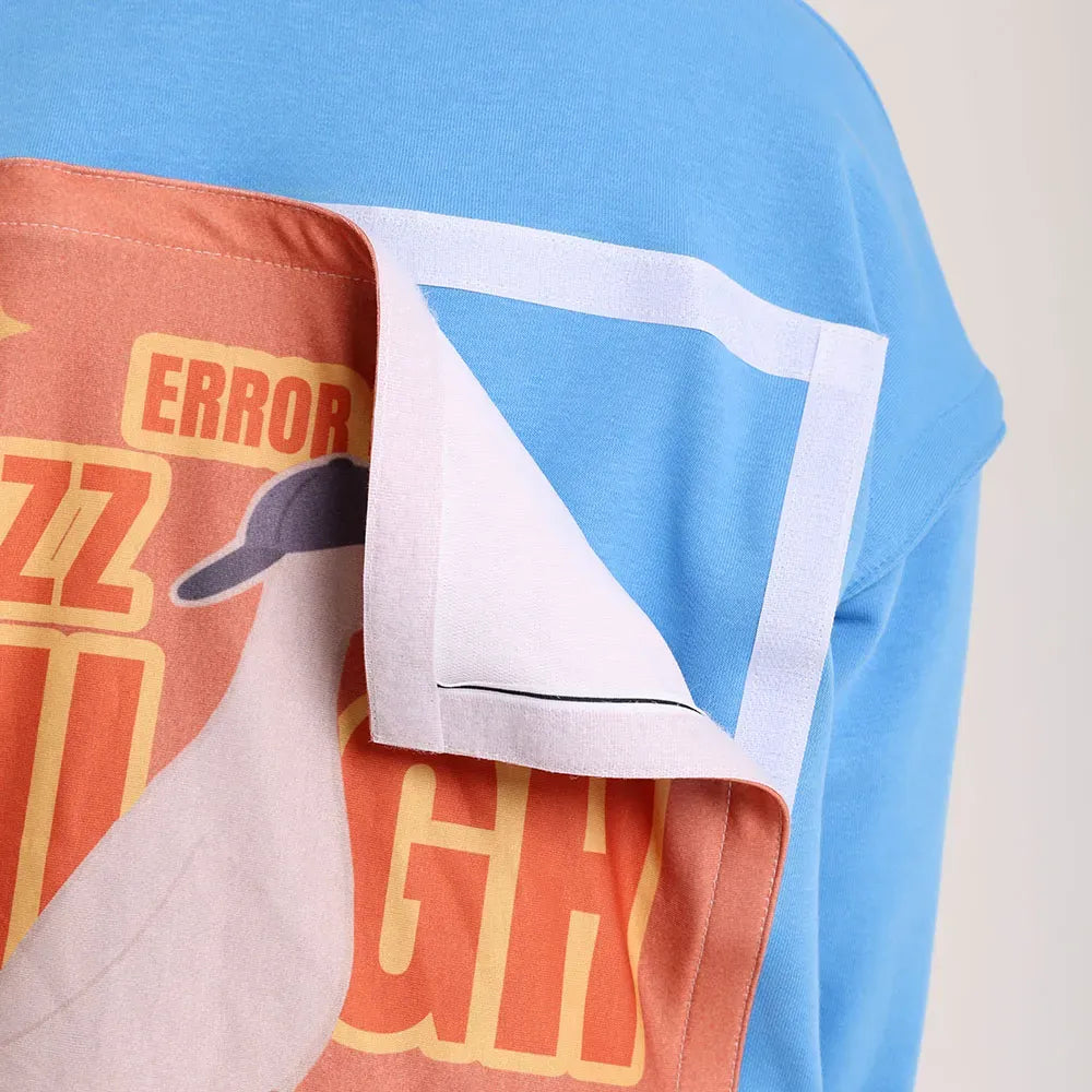 Zip and Switch Sweatshirt + Mystery Reveal print Box  (blue) - image 4