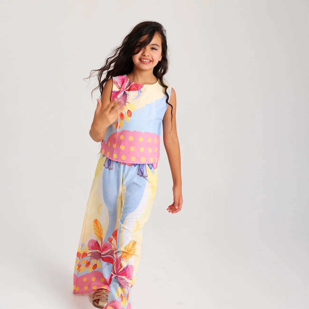 Polka Floral Set