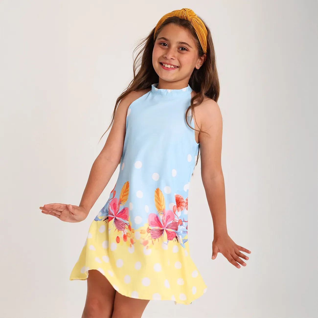 Polka floral dress - image 2