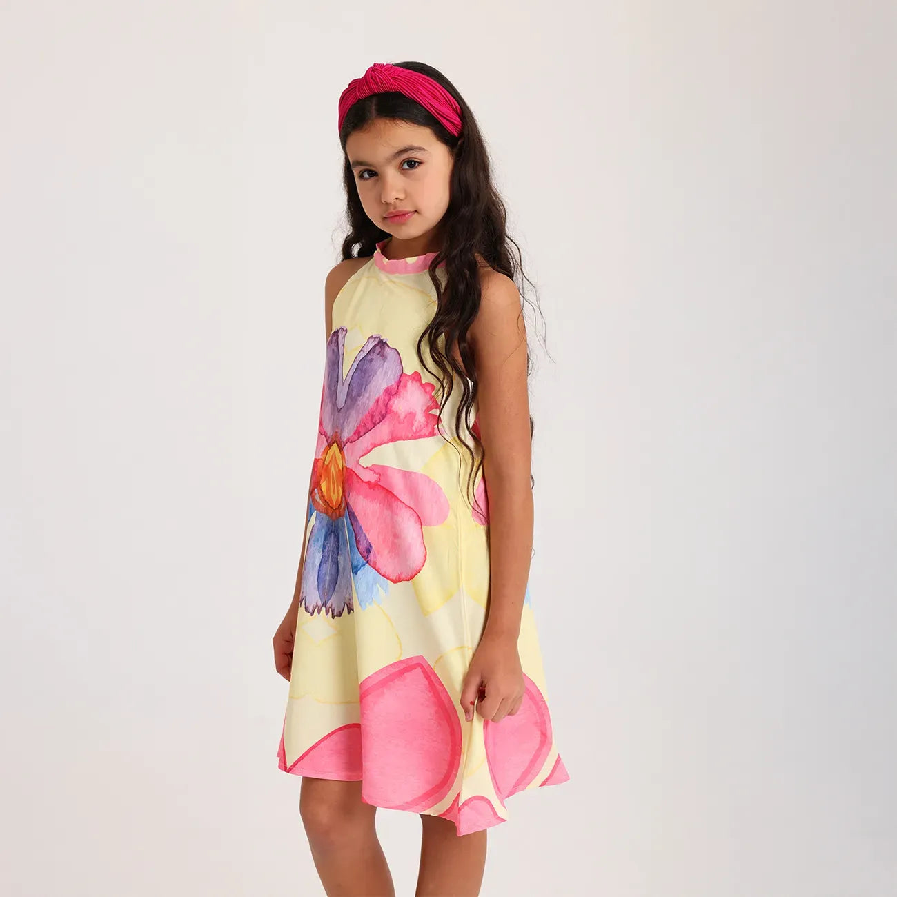 Polka floral dress