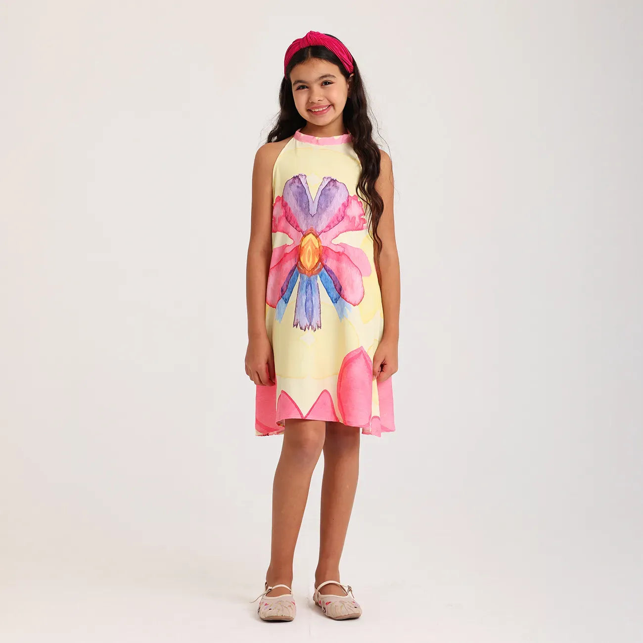 Polka floral dress - image 2