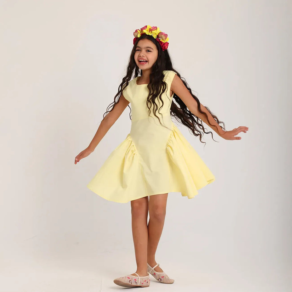 butter yellow Blush dress - image 4