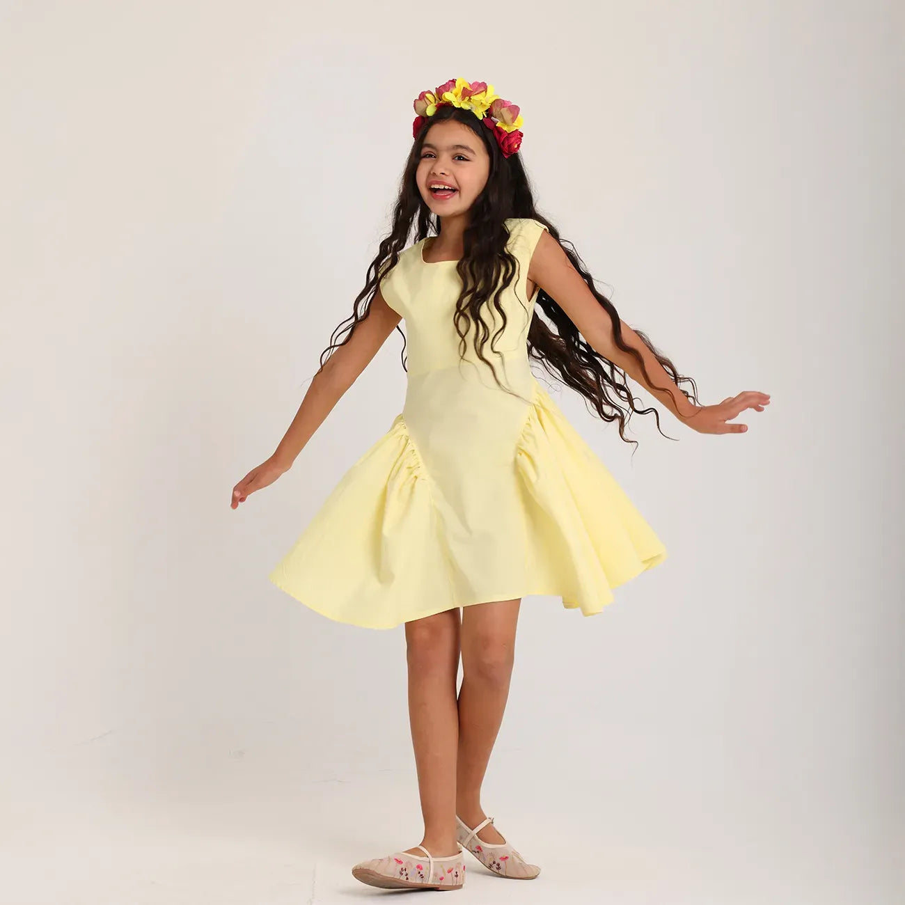 butter yellow Blush dress - image 4